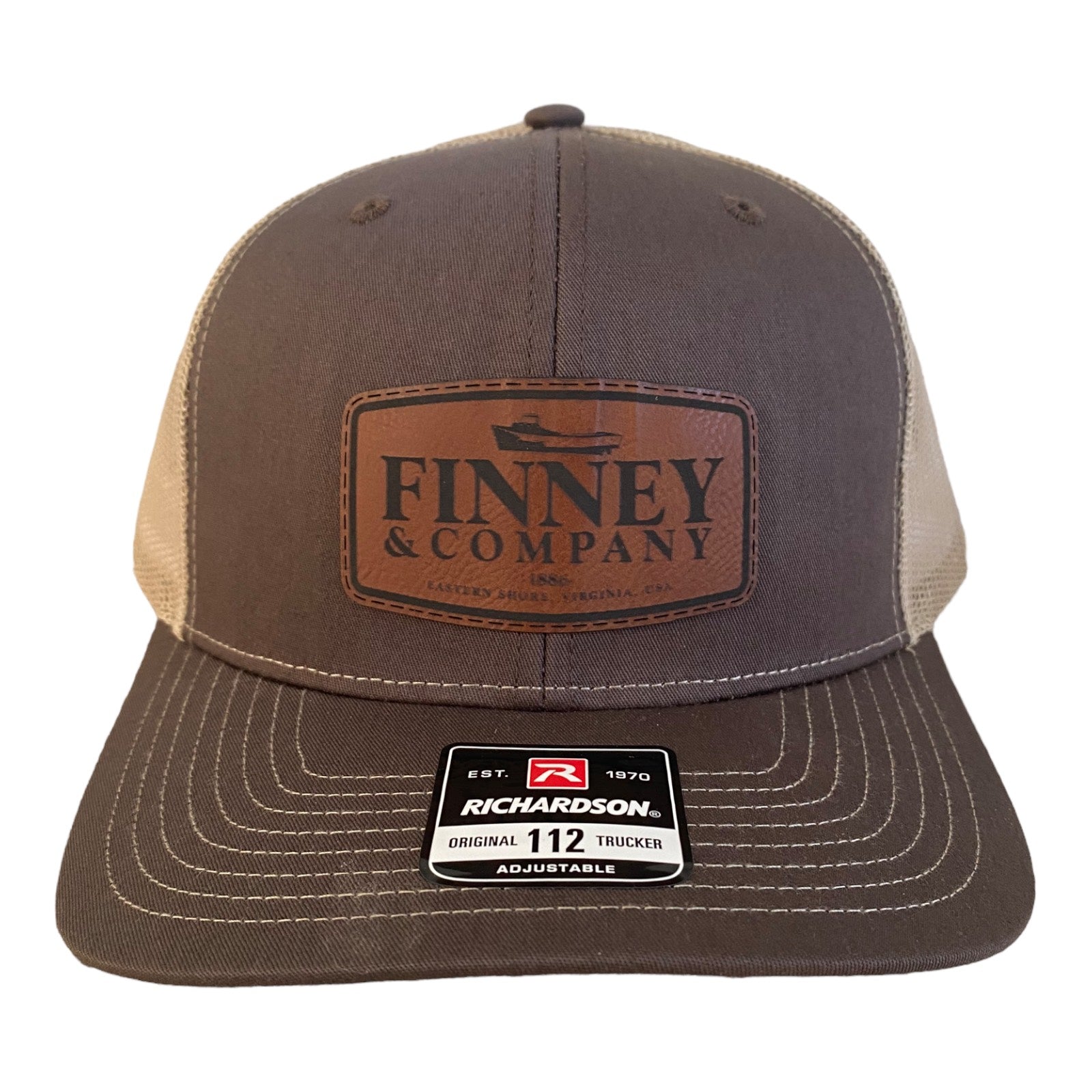 Richardson Classic Trucker Hat Leather Patch – Finney & Company